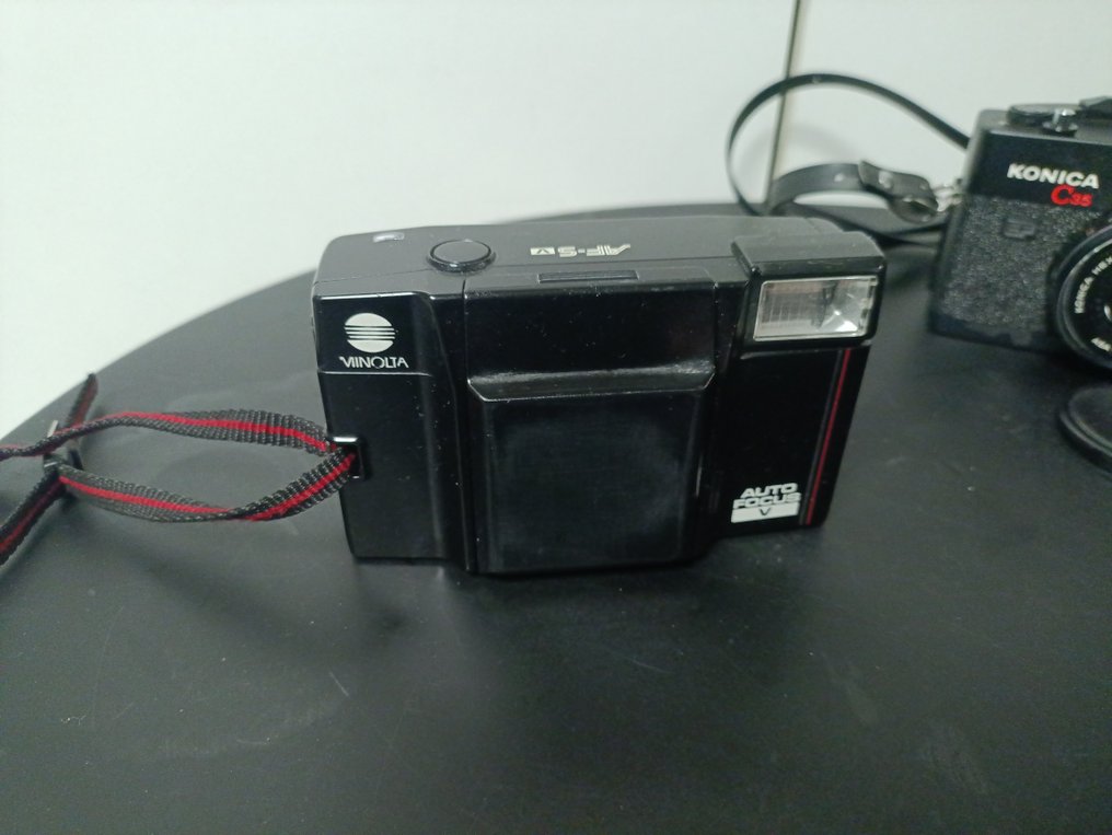 Konica, Minolta, Porst, Sucherkamera, Konvolut C35 / AF-SV / Hi-matic SD / 135E Câmera com visor #2.1