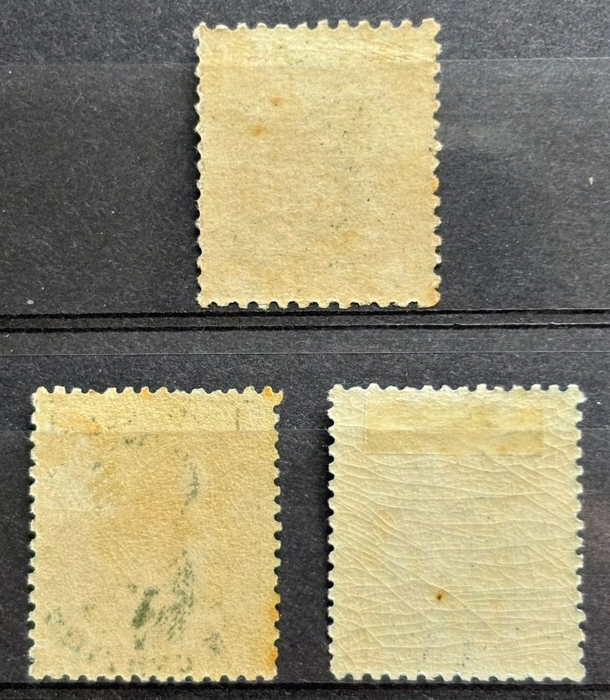 比利時 1863 - 利奥波德一世,精美的三件未使用的纪念章套装 - OBP 13A/B+15B #1.0