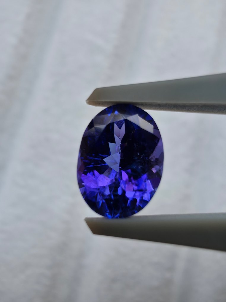 藍色, 紫羅蘭色 坦桑石 - 1.62 ct - Antwerp Laboratory for Gemstone Testing (ALGT) #3.2
