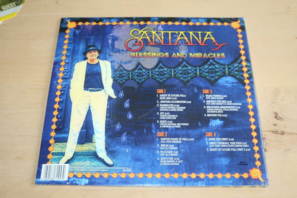 Santana - Blessings and Miracles + Large Backstage Pass Collection - Álbum de 2 LP (álbum doble) - 2022 #3.2