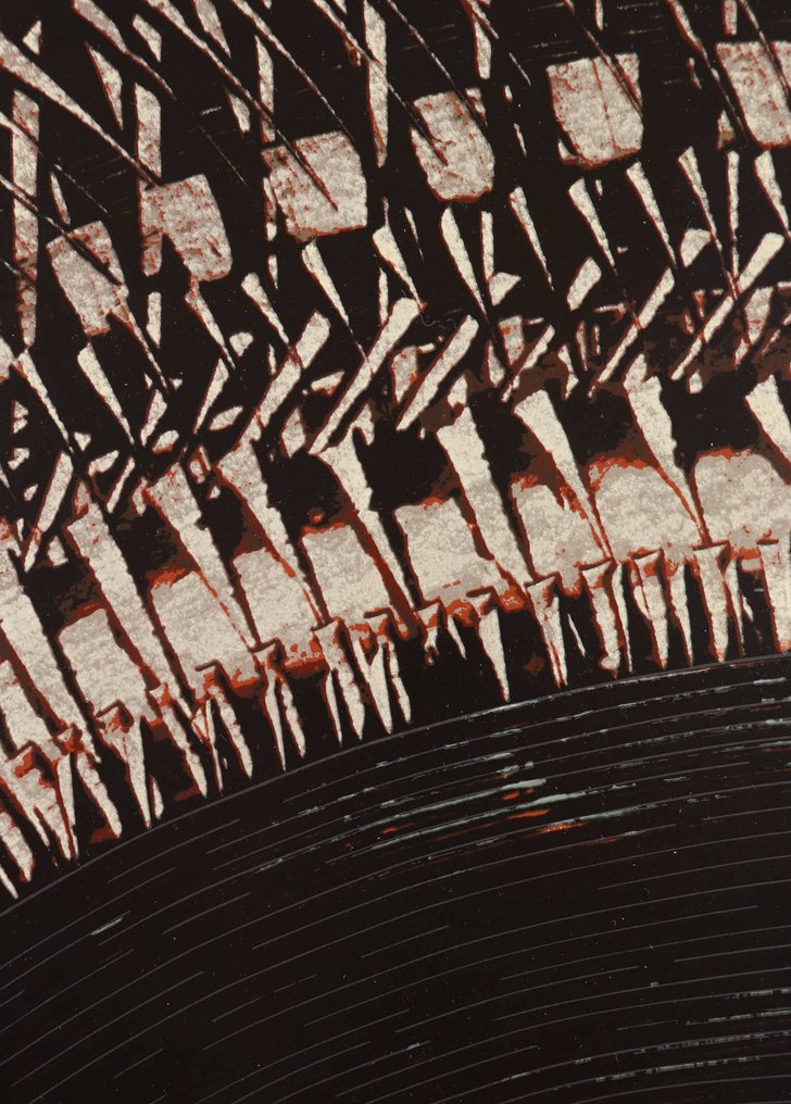 Arnaldo Pomodoro (1926) - Sculpture, "Composition" - 102 cm - Paper #1.0