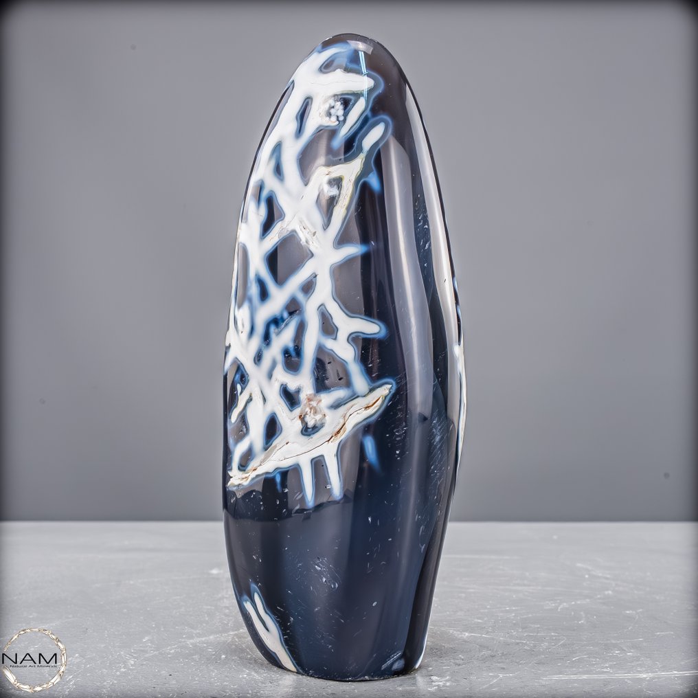 Φυσικός αχάτης 'Orca' Ελεύθερη μορφή- 752.15 g #3.2