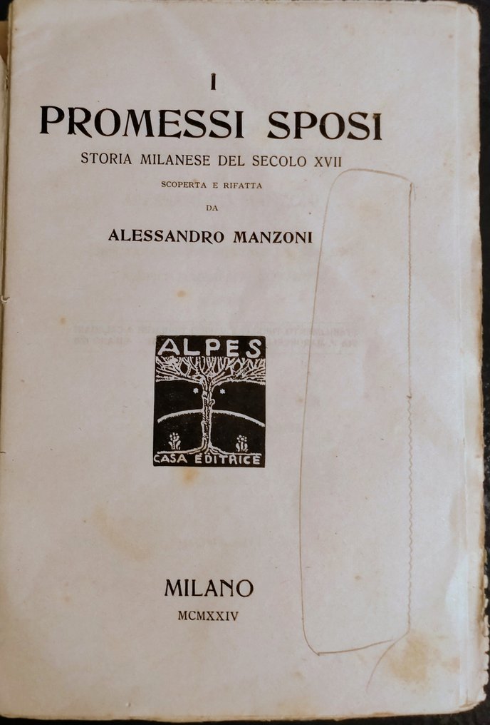 Alessandro Manzoni - I Promessi Sposi - 1923 #1.0