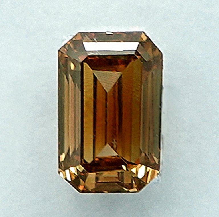 没有保留价 - 1 pcs 钻石  (天然色彩的)  - 0.50 ct - 祖母绿 - Fancy 稍帶棕色的 黄色 - VS1 轻微内含一级 - 国际宝石研究院（IGI） #1.0