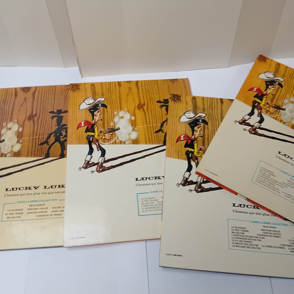 Lucky Luke - 4x C - 4 Album - Πρώτη έκδοση - 1972/1983 #1.0