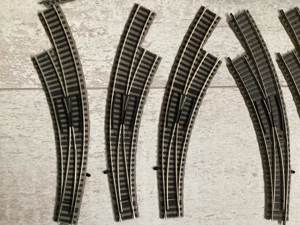 Fleischmann H0 - 7x6101, 1x6103, 2x6142R, 3x6142L, 1x6164L, 1x6165R, 1x6163R, 1x6114, 9x6120, 1x6125, 3x6122 - Model train tracks (30) #4.3