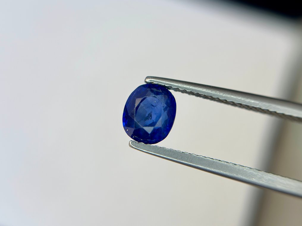 χωρίς τιμή ασφαλείας - 1 pcs  Μπλε Ζαφείρι  - 1.83 ct - Bellerophon Gemlab - Ζαφείρι Ceylon Μπλε #1.0