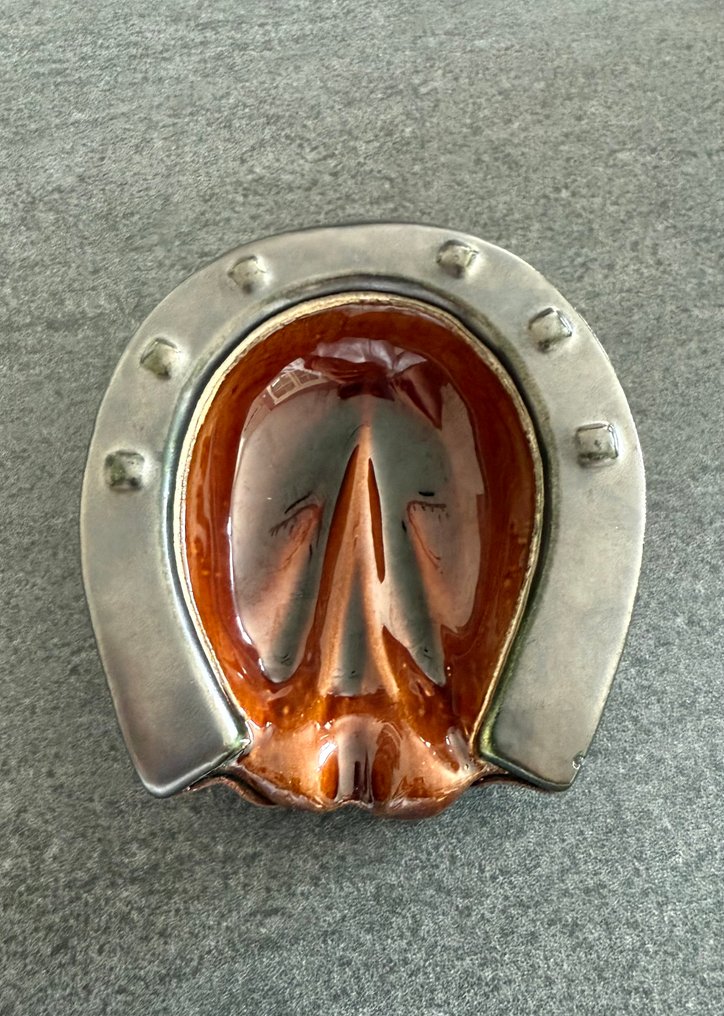 longchamp - Σταχτοδοχείο - Κεραμικό, Δέρμα - Τασάκι Longchamp 1950 #1.0