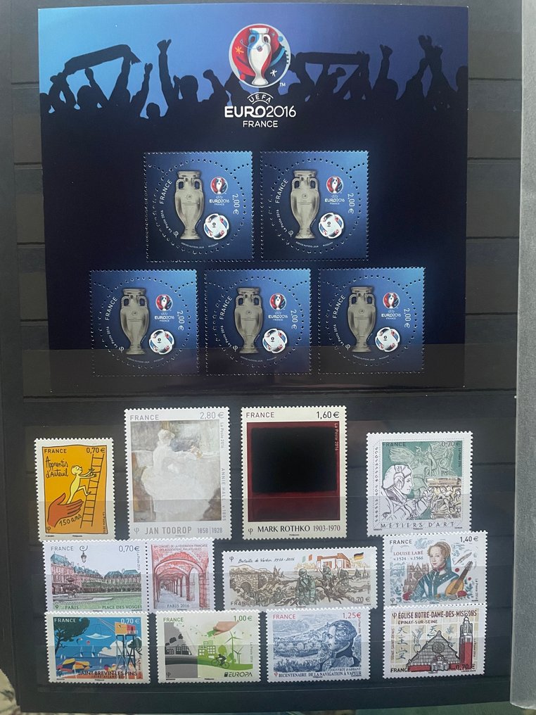 法國 2016 - 2016年，包括 Bloc 137 和 Sage 区块，以及可变组成的笔记本。 - Yvert #1.0