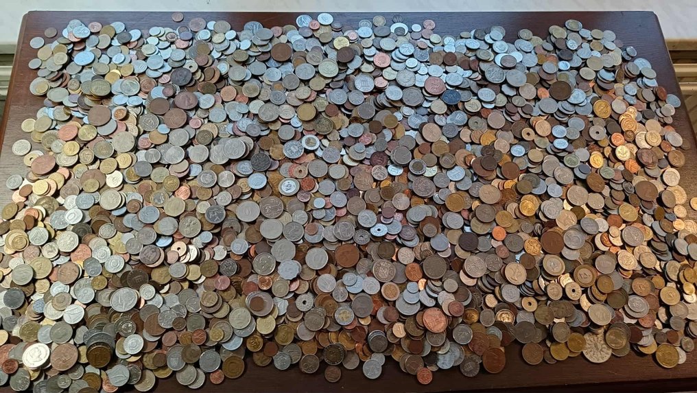 Maailma. Massive lot of approx +- 20 kilogram world coins (Ei pohjahintaa) #1.0