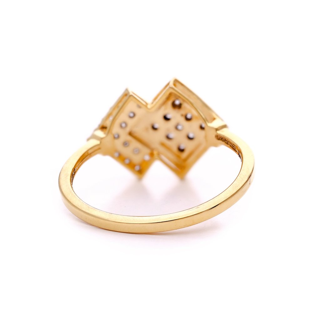 Bague - 18 carats Or jaune - 0.34ct. tw. Diamant (Naturelle) - Anneau miracle en or 18 carats #3.2