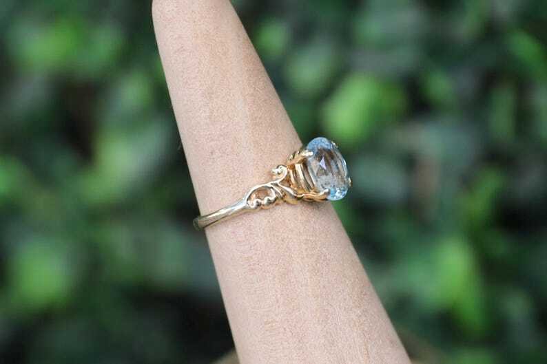 Fără preț de rezervă - Inel de logodnă Argint -  2.00ct. tw. Topaz - Inel de epocă #3.2