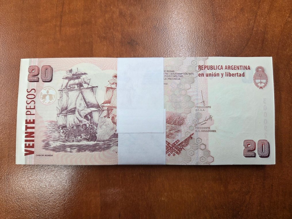 Argentina. - 100 x 20 Pesos ND (2003) - Pick 355c  (Sem preço de reserva) #3.2