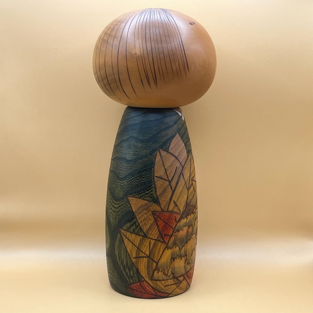 H28厘米《山之歌》由宇佐太郎手绘木偶,带有烧刻雕刻 - 木 - 日本 - Shōwa period (1926-1989) #3.2