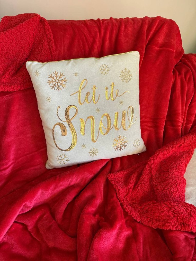 renato balestra - Meleg és puha karácsonyi pléd tartán táskával. - Takaró - 2.2 m - 1.78 m #1.0