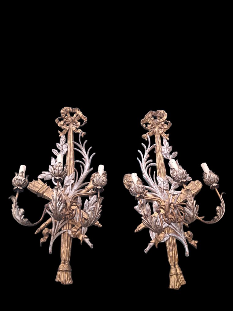 壁式燭台 (2) - 木 #1.0