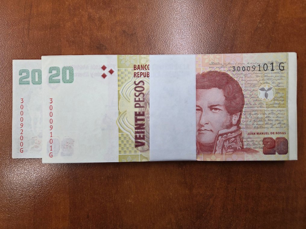 Argentina. - 100 x 20 Pesos ND (2003) - Pick 355c  (Sem preço de reserva) #1.0