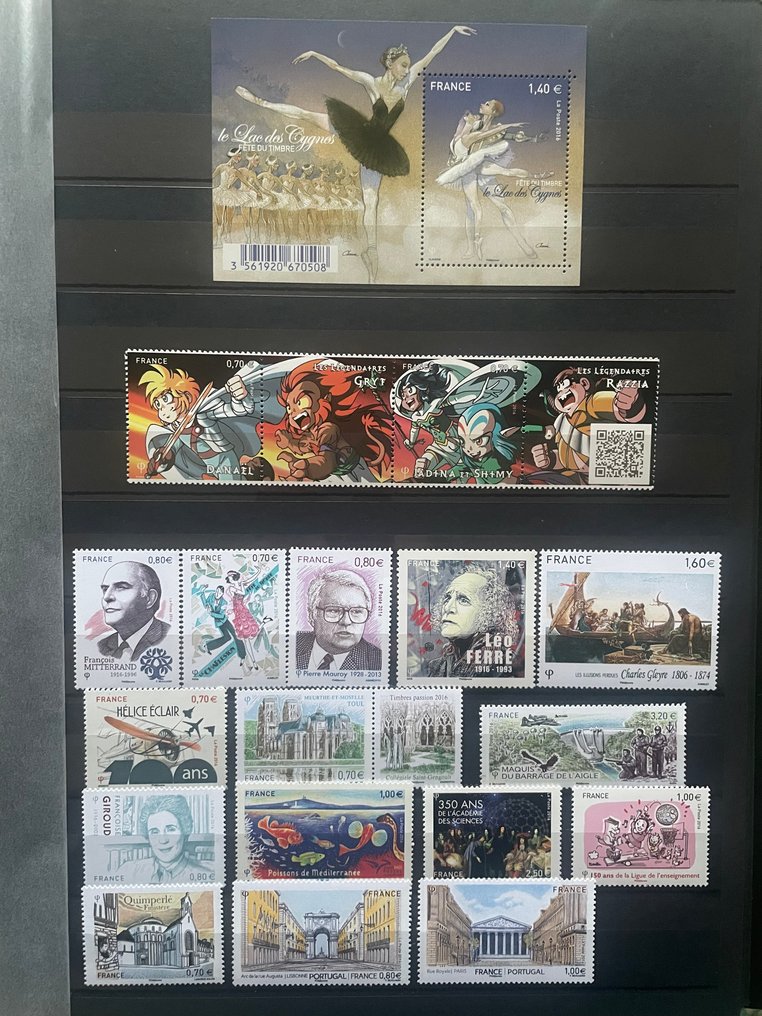 法國 2016 - 2016年，包括 Bloc 137 和 Sage 区块，以及可变组成的笔记本。 - Yvert #4.3