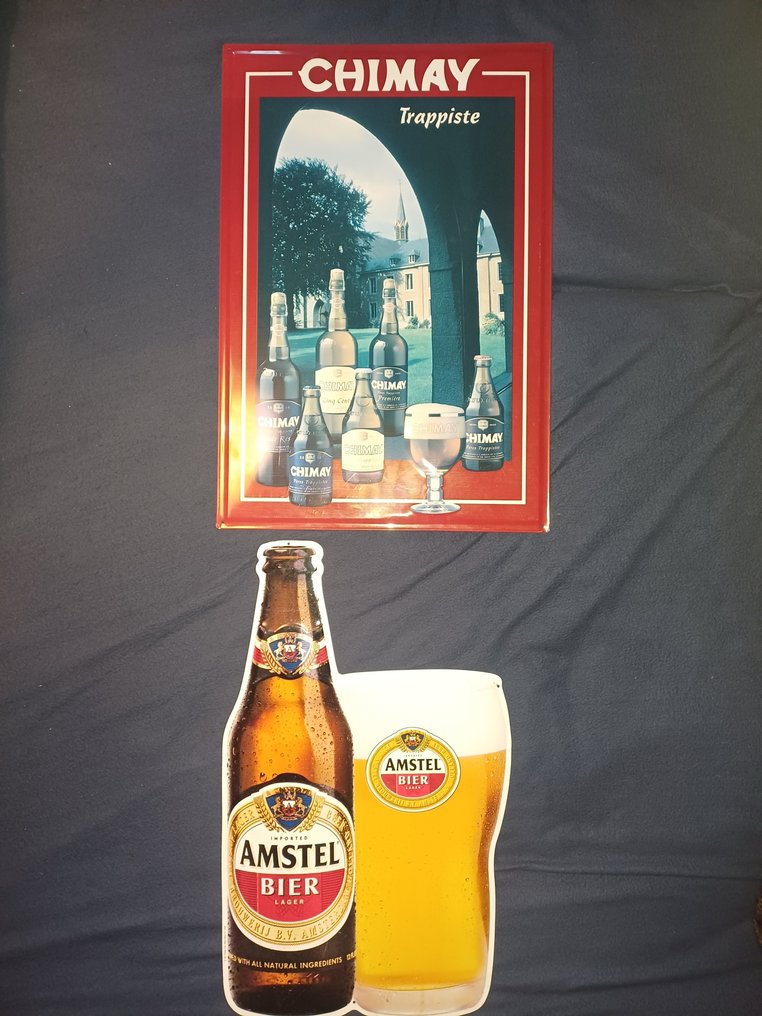 Amstel bier - Tappist Chimay - Πινακίδα (2) - Σίδερο #4.3