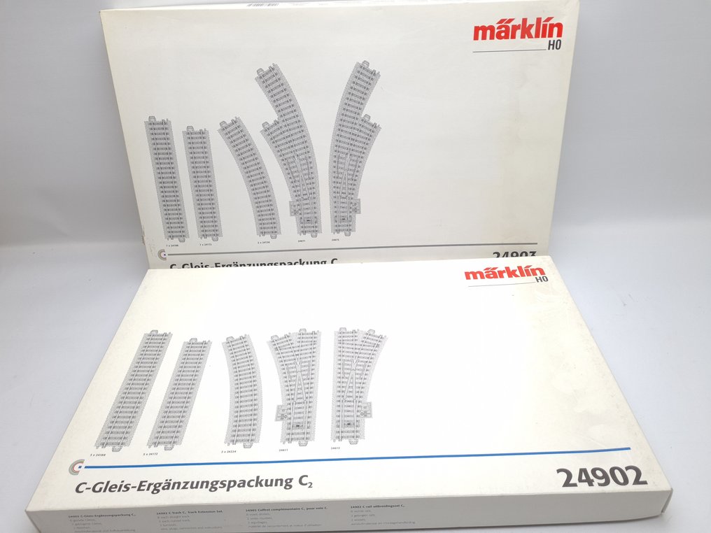 Märklin H0 - 24902/24903 - Vías de modelismo ferroviario (2) - Conjunto de expansión C-rails C2 y C3 #4.3