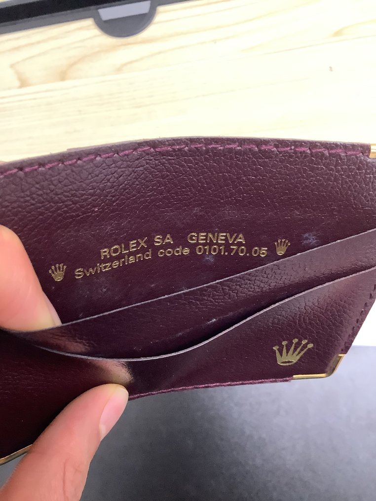 Rolex - ROLEX GENEVA Cardholder Ref No. 0101.70.05 - Brown - Rare Find #1.0