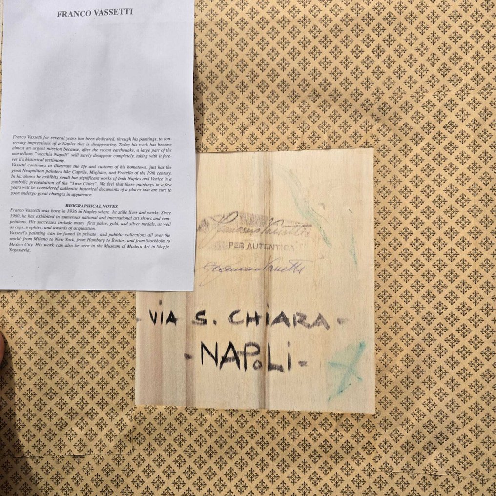 Francesco Vassetti (1936-2020) - Via S. Chiara Napoli #3.2