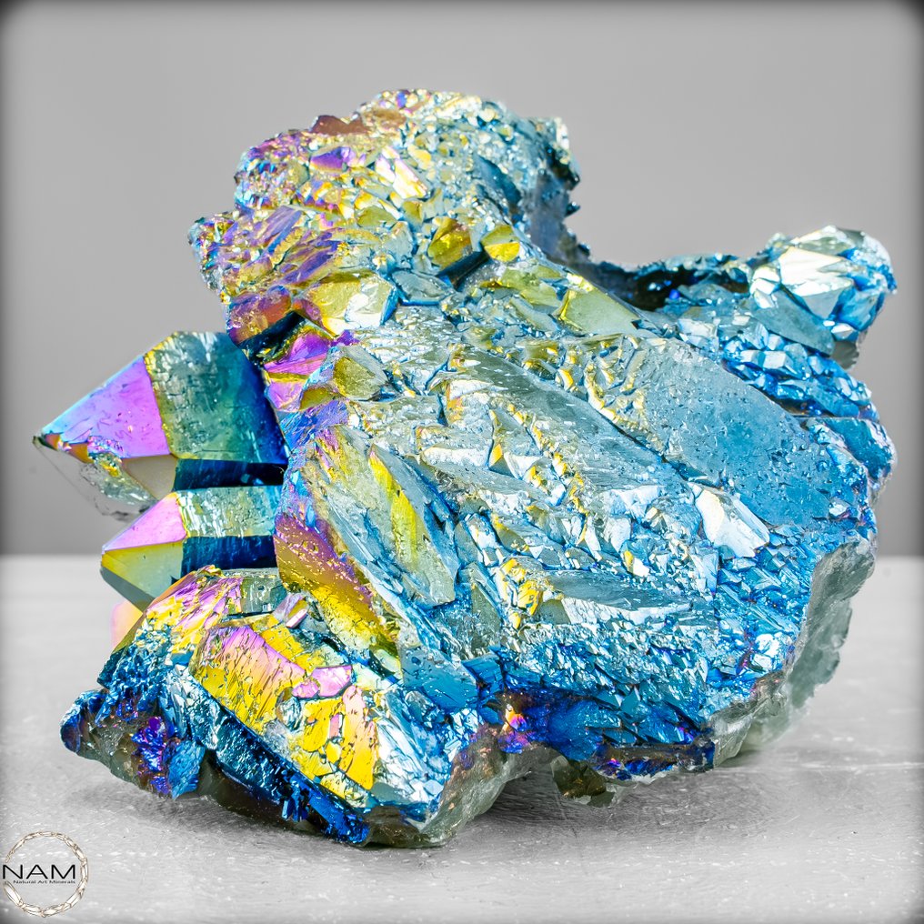 Φυσική αύρα-αμέθυστος δρούζα από την Ουρουγουάη – Ένα Kaleidoscope των χρωμάτων σε υψηλότερη ποιότητα.- 887.48 g #4.3