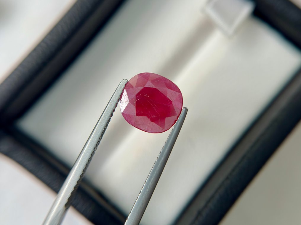χωρίς τιμή ασφαλείας - 1 pcs Κόκκινο Ρουμπίνι - 2.78 ct - Bellerophon Gemlab - Μπούρμα, κόκκινο ρουμπί, χωρίς θερμότητα. #1.0