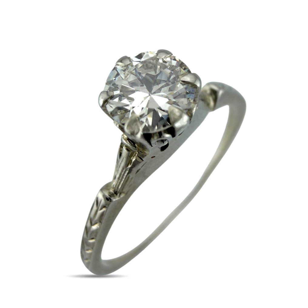 Δαχτυλίδι - 18 καράτια Λευκός χρυσός, Δαχτυλίδι από 18K λευκό χρυσό και διαμάντια 0,40 καρατίων. -  0.40ct. tw. Διαμάντι (Φυσικό)  #4.3