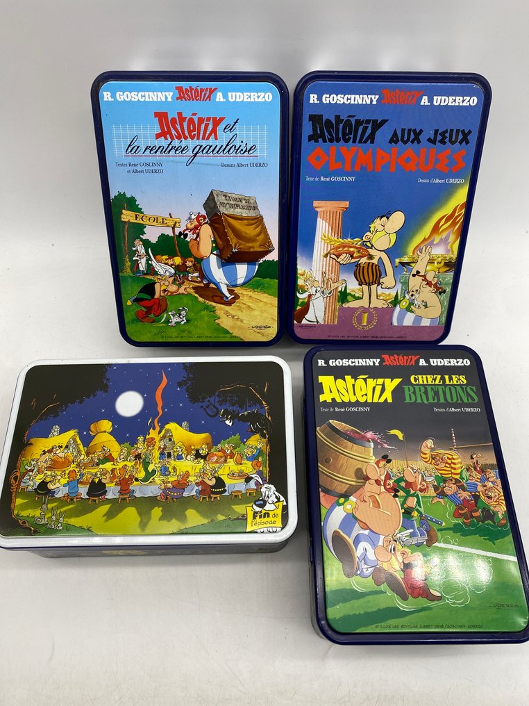 Asterix - 13 Metal biscuit boxes - Delacre, Panettone, Massilly, Misral, Pandorino, Brochet, Chamonix #1.0