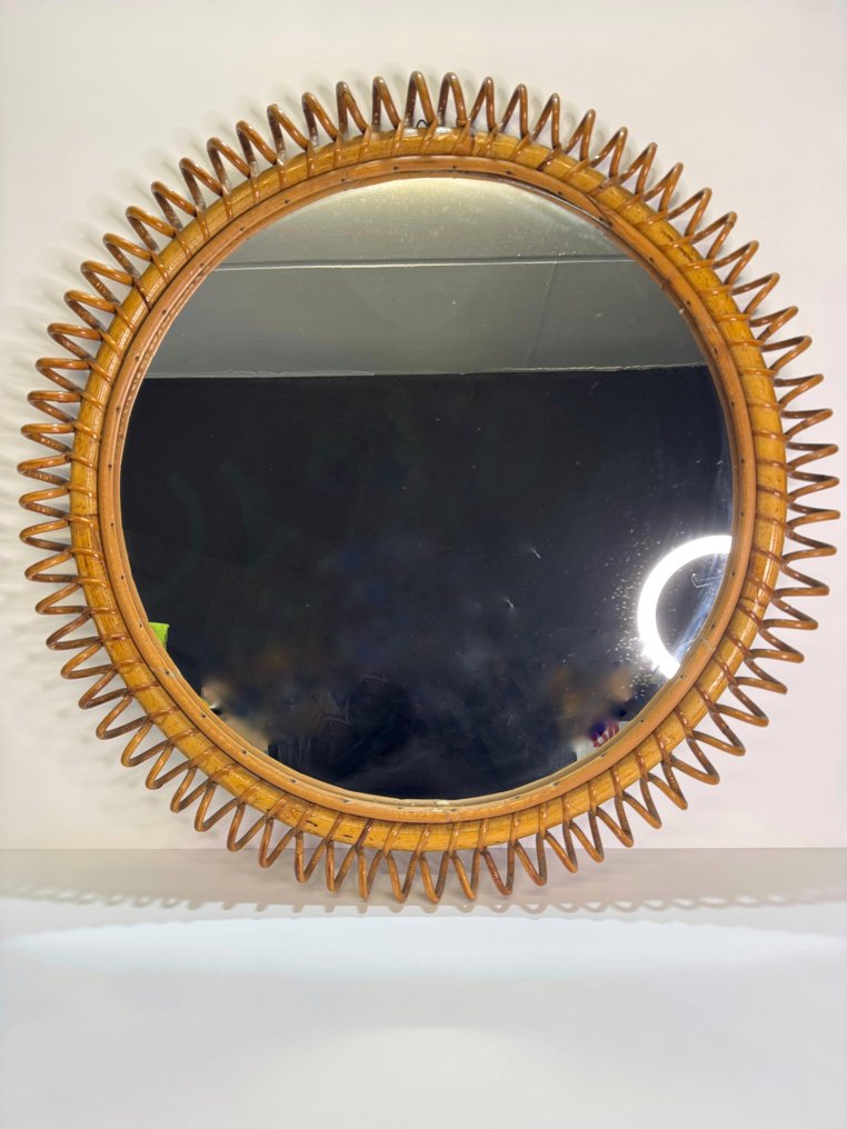 Tükör - Rattan, Bambusz, Fa, Üveg #1.0