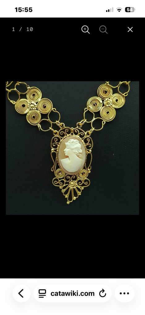 没有保留价 - 项链 银, Gold-plated 红玉髓 - 红玉髓 #4.3