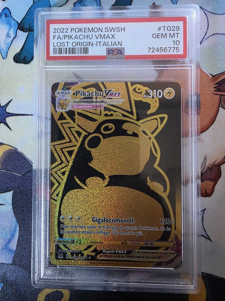 Pokémon - 1 Graded card - Pikachu VMAX Teljes művészet, Fólia, Alternatív művészet - PSA 10 - Sword & Shield - Lost Origin #1.0