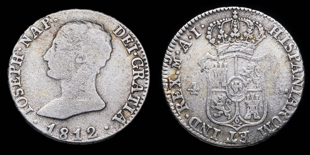 Ισπανία. Jose Napoleón. 4 Reales 1812 Madrid (χωρίς τιμή ασφαλείας) #1.0