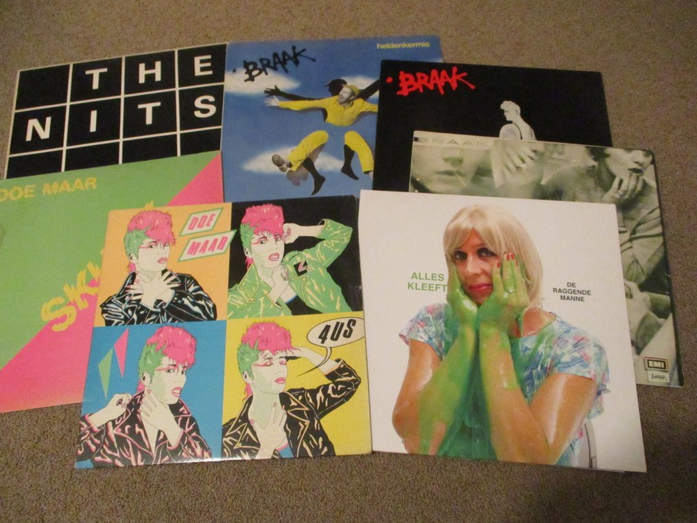Raggende Manne, Doe Maar, Braak - NederPop/Rock LP Collection of Seven - Titoli vari - Album LP (più oggetti) - Vinile colorato - 1979 #1.0