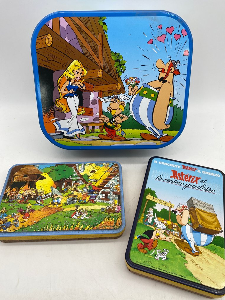 Asterix - 12 Fém kekszes dobozok - Delacre, Kinder, Intermarché, Nestlé #2.1