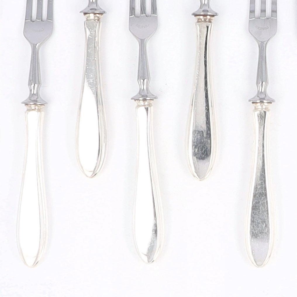 NO RESERVE - Van Kempen & Begeer - Fruitbestek - Bestik sæt (12) - Forsølvet #3.2