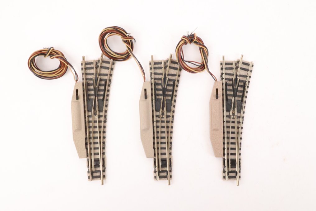 Fleischmann N - 9170/9171 - Spår för modelltåg (6) - Raka växlar + drivning. #1.0