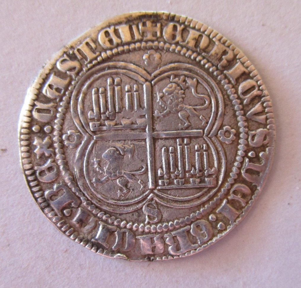 . Kingdom of Castile and León Enrique II (1334-1379). Real acuñado en la ceca de Sevilla #1.0