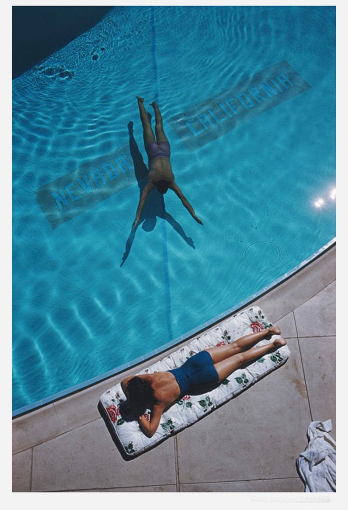 Slim Aarons (1916–2006) - Swimmer And Sunbather #1.0
