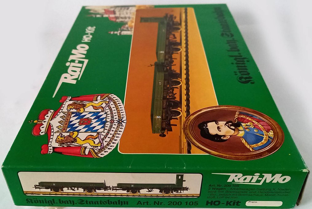Rai-Mo H0 - 200 105/200 104 - Model train wagon (2) - Two building kits of wagons. - K.Bay.Sts.B #3.2