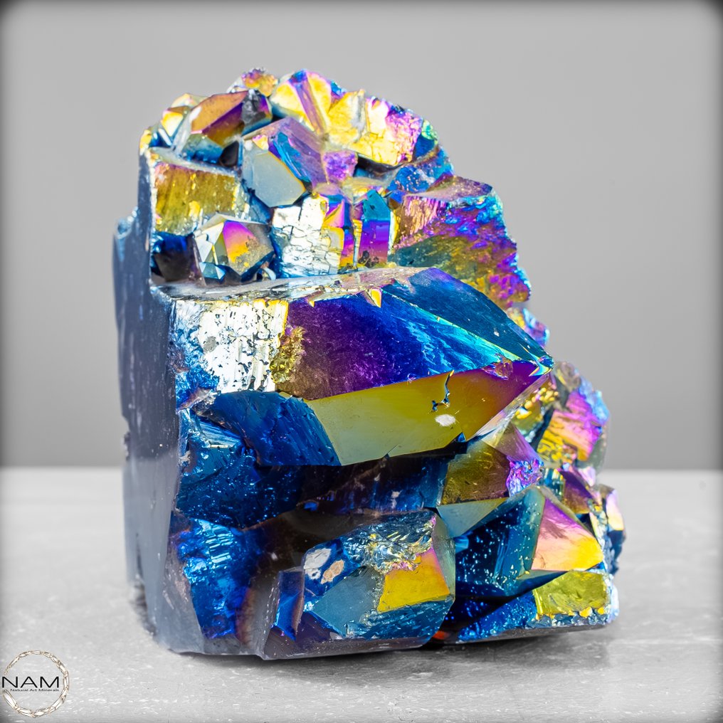 Φυσική αύρα-αμέθυστος δρούζα από την Ουρουγουάη – Ένα Kaleidoscope των χρωμάτων σε υψηλότερη ποιότητα.- 887.48 g #2.1