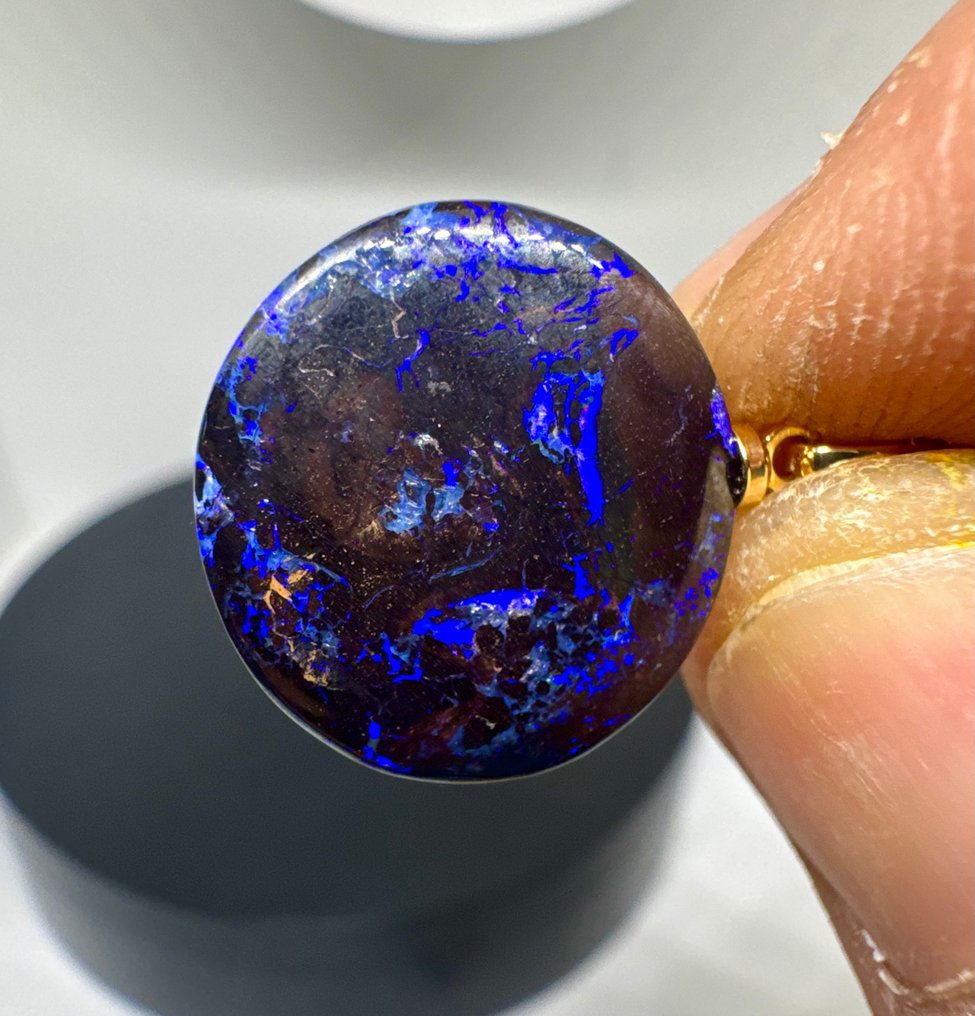 Opal Hängsmycke - Höjd: 25 mm - Bredd: 18 mm- 2.28 g - (1) #1.0