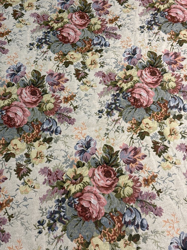 San Leucio top quality - Eksklusivt blomsterstoff, gobelínvev i viktoriansk stil. - Polstringsstoff  - 600 cm - 140 cm #4.3