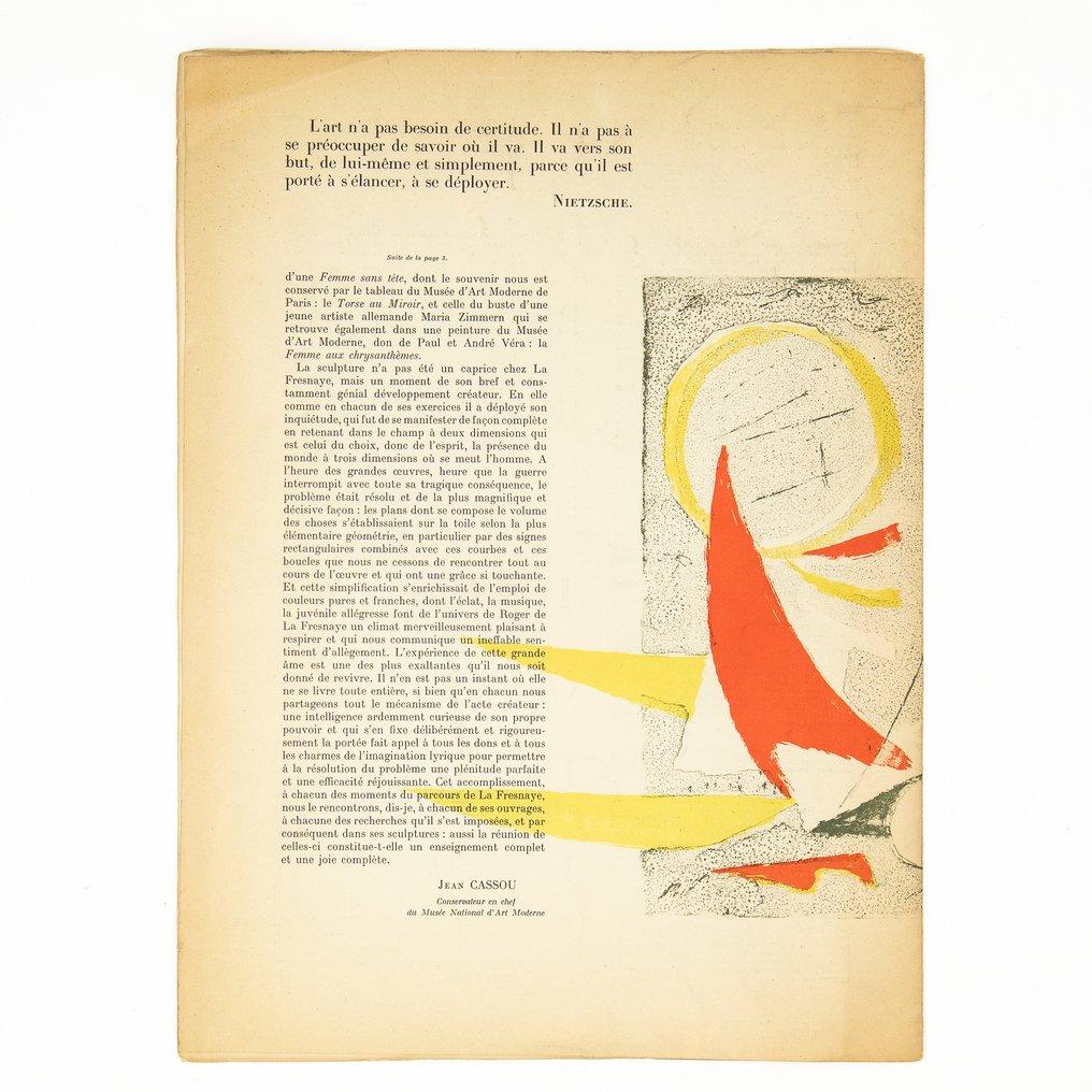 Pierre Alechinsky, Serge Rezvani - Derrière le Miroir n°22 & 32 [Lithographies & Bois] - 1950 #4.3