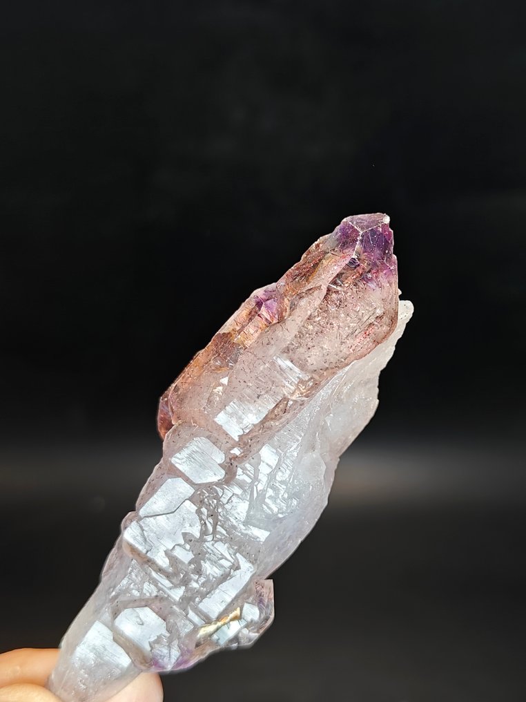 Quartz 'scepter' ametiszt - Magasság: 10 cm - Szélesség: 4 cm- 210 g #4.3