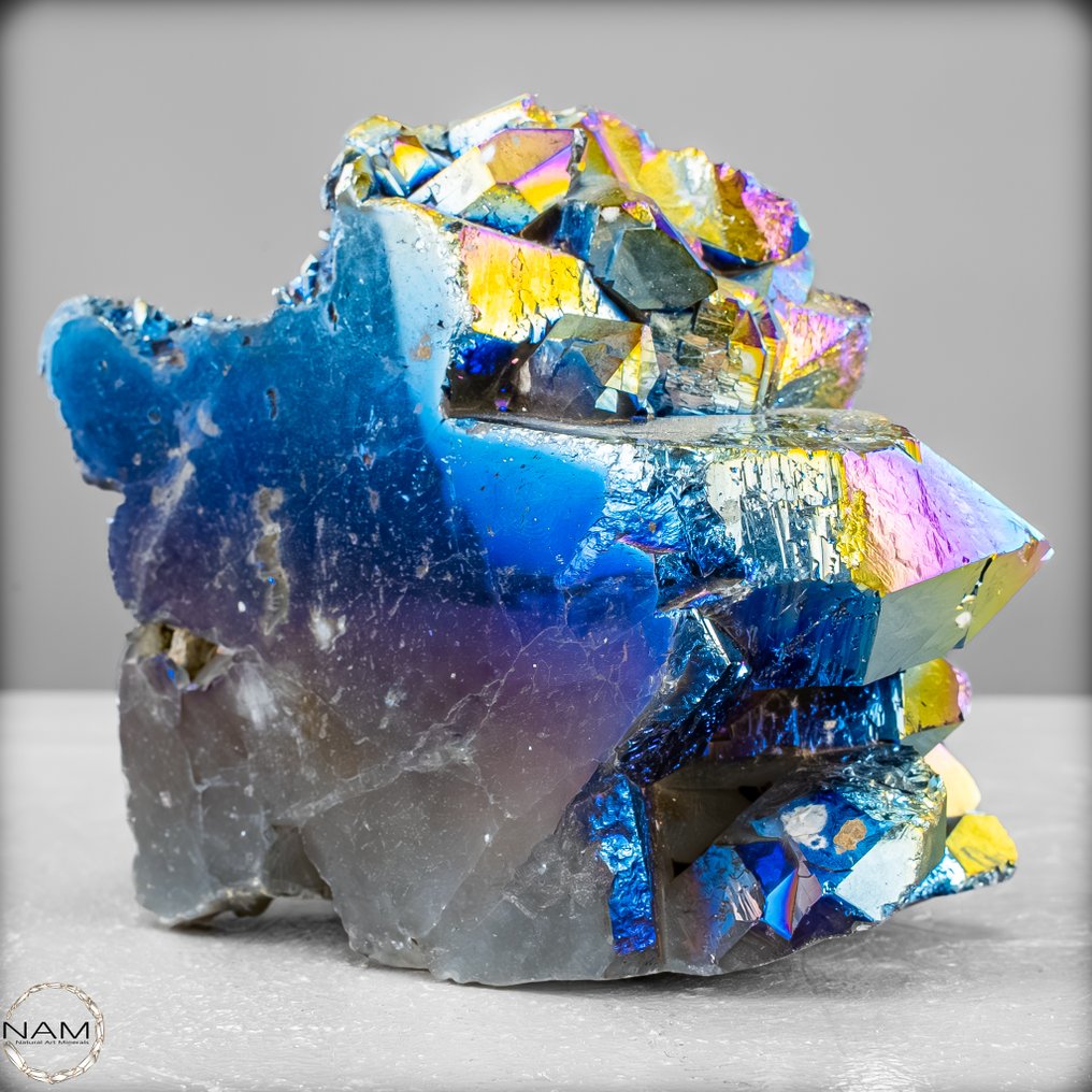 Φυσική αύρα-αμέθυστος δρούζα από την Ουρουγουάη – Ένα Kaleidoscope των χρωμάτων σε υψηλότερη ποιότητα.- 887.48 g #3.2