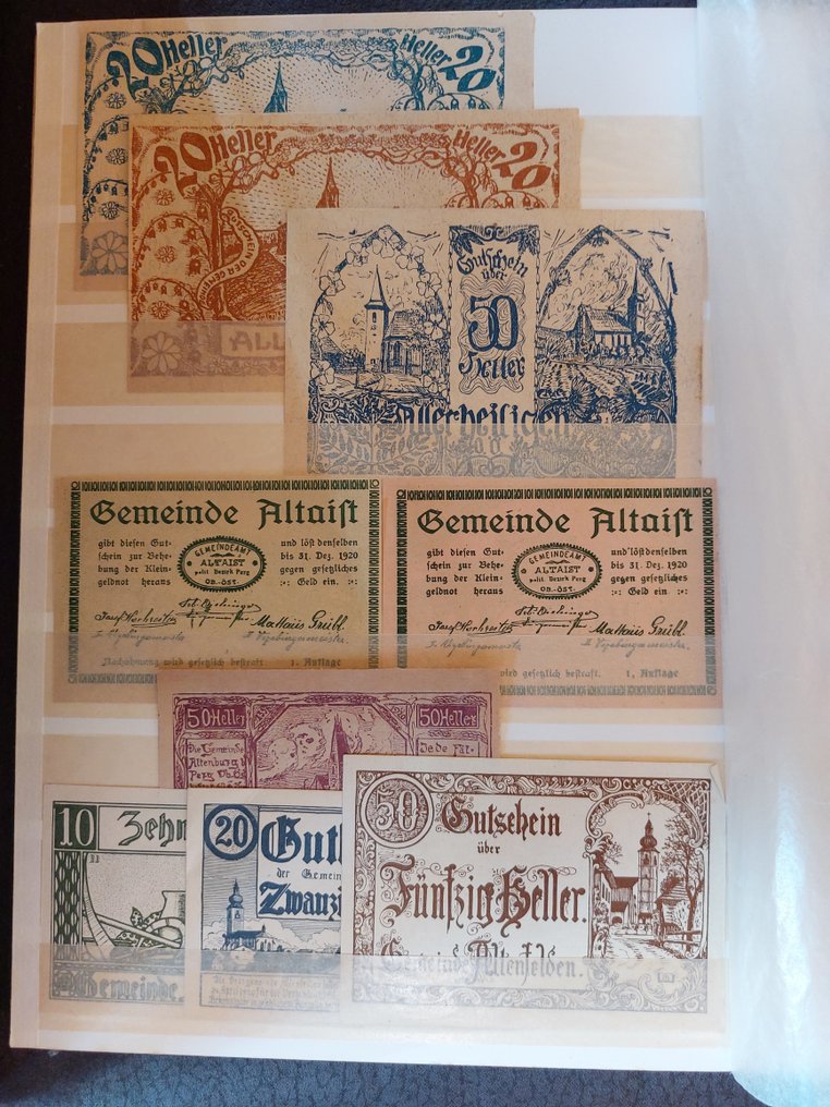 Autriche. - 122 Notgeldscheine im Album 1920's  (Sans prix de réserve) #2.1