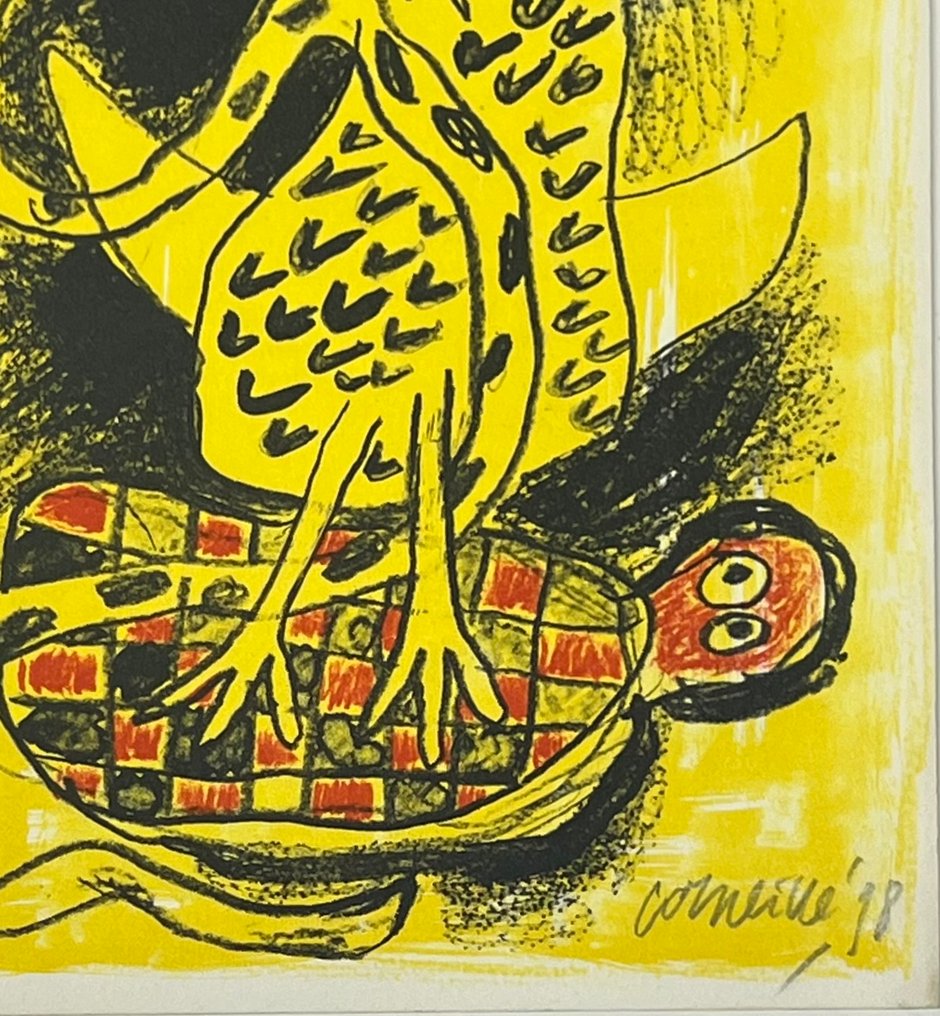 Corneille (1922-2010) - L'oiseau et le serpent Cobra #4.3