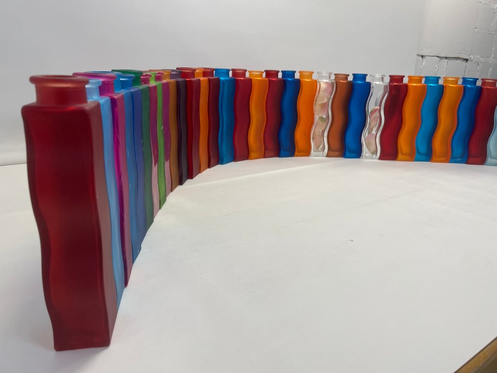 IKEA - Sigga Heimis - 花瓶 (35) -  笑话  - 玻璃 - 复古磨砂花瓶 #4.3